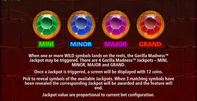 Jackpot in gorilla madness slot 